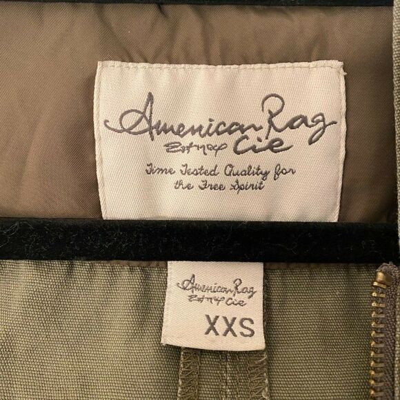 American Rag Cie Womens Brown Long Sleeve Hooded Full Zip Trench Coat Size XXS - Picture 8 of 8